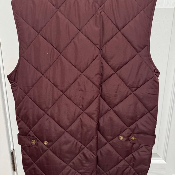 Men’s burgundy red quilted vest (Small) | J Crew - Picture 4 of 7